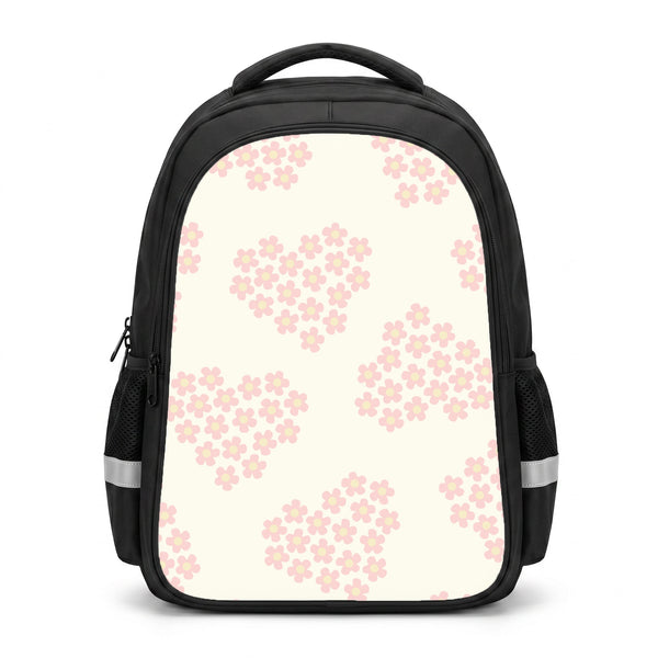 Flower Hearts Pattern Backpack