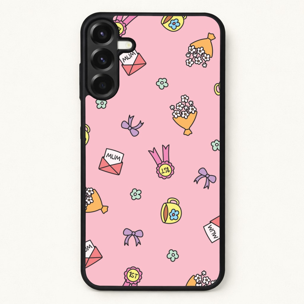 Mum Doodles Pattern Phone Case for Galaxy A37