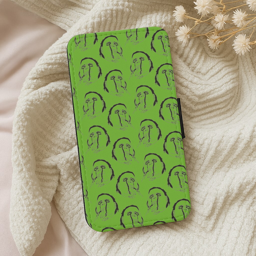 Michael Myers Pattern Wallet Phone Case