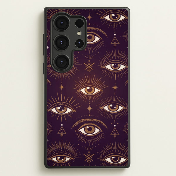 Mystic Golden Eyes Phone Case - Galaxy S25 Ultra / Standard