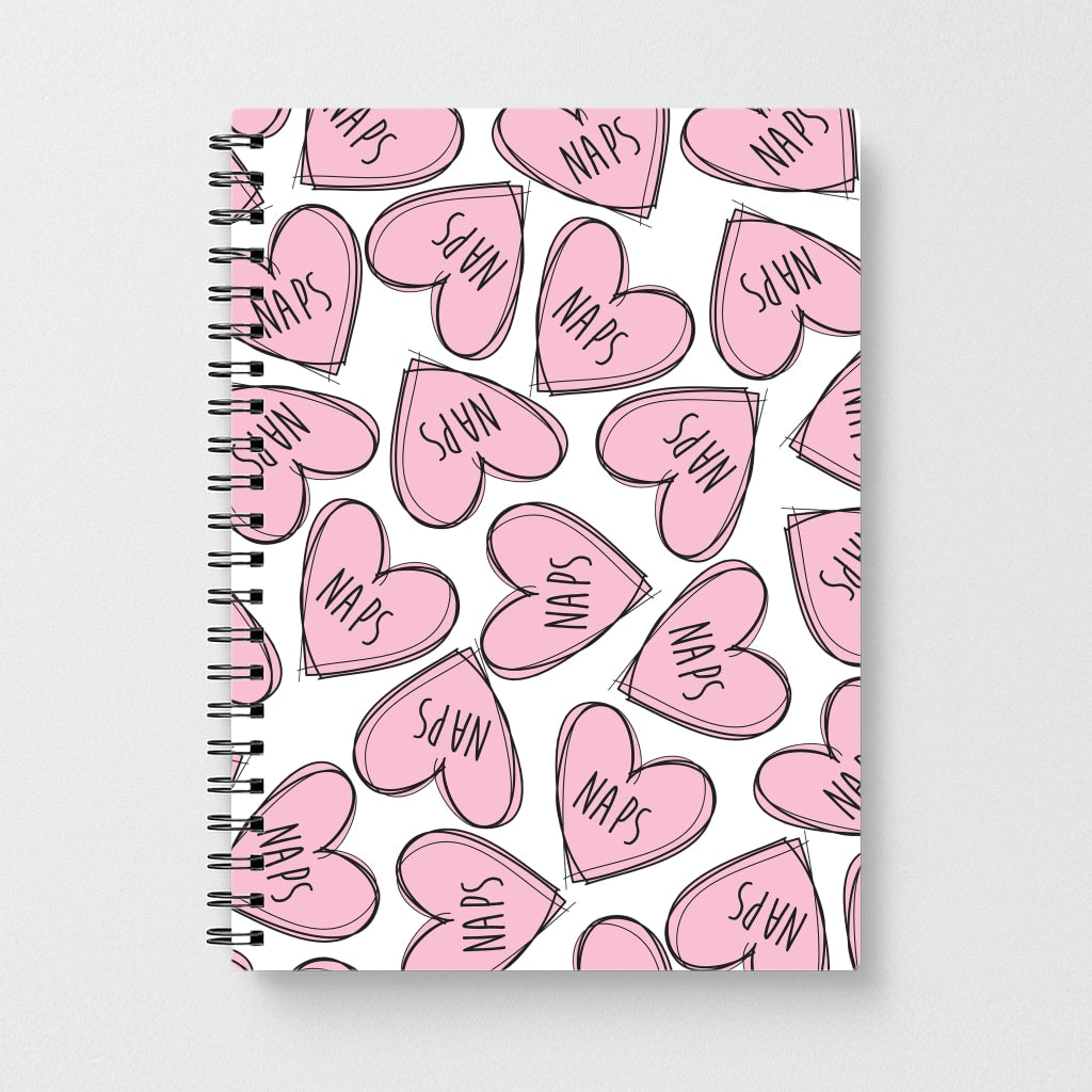 Nap Hearts, Tumblr Inspired Notebook