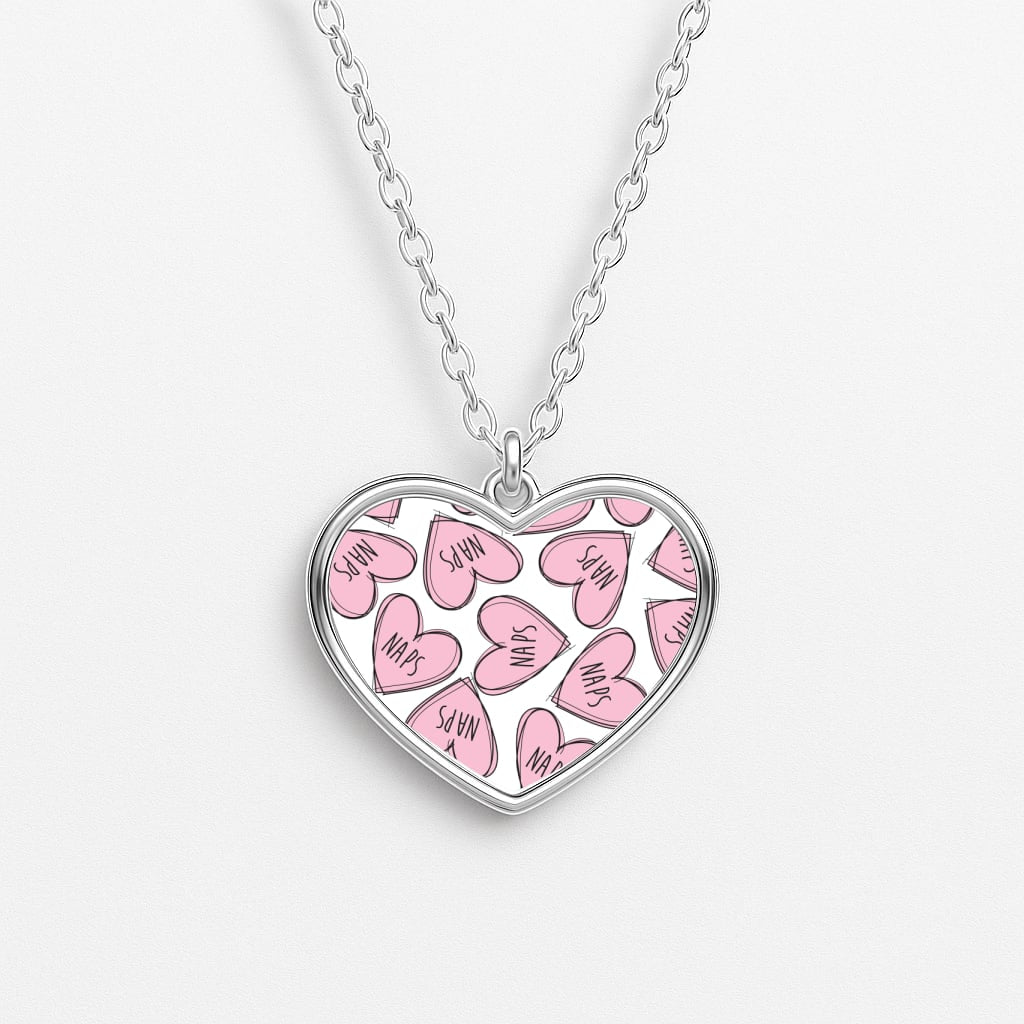 Nap Hearts, Tumblr Inspired Heart Necklace