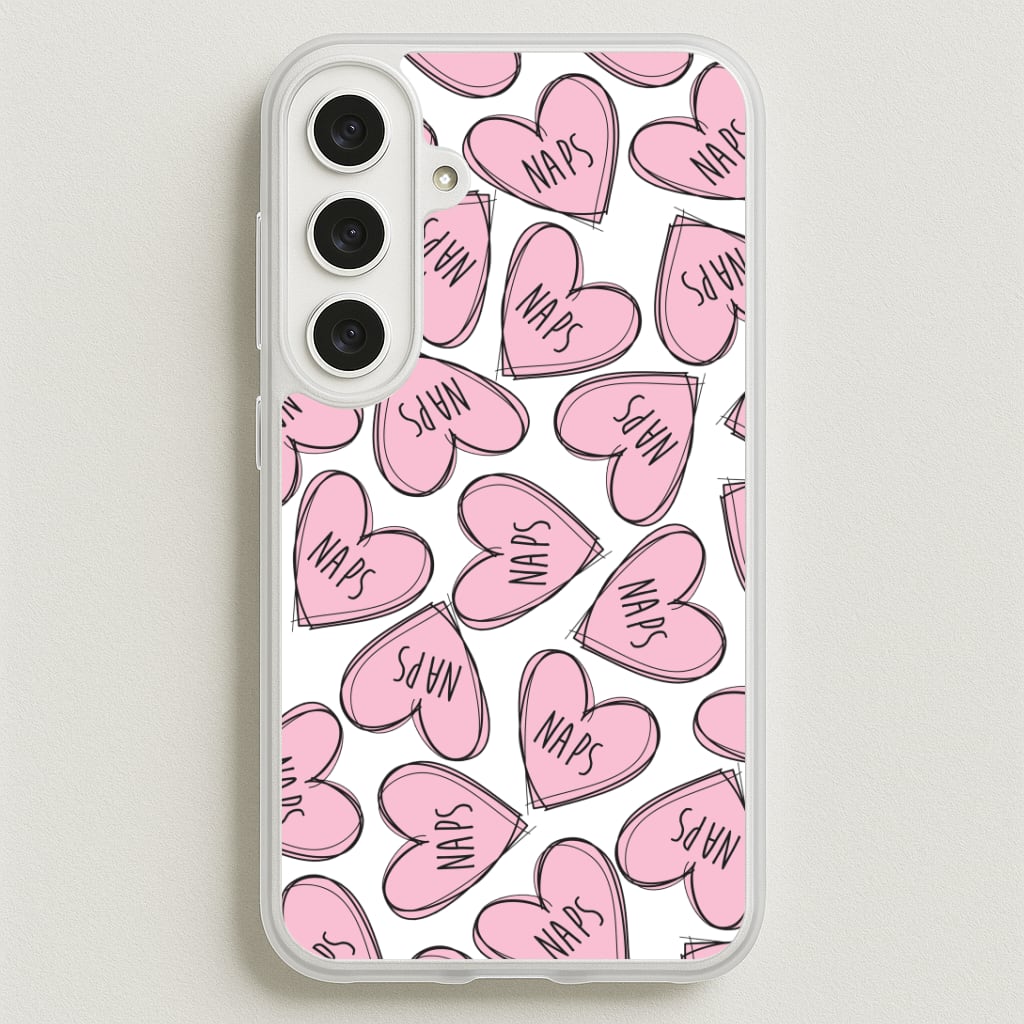 Nap Hearts, Tumblr Inspired Phone Case for Galaxy S25FE