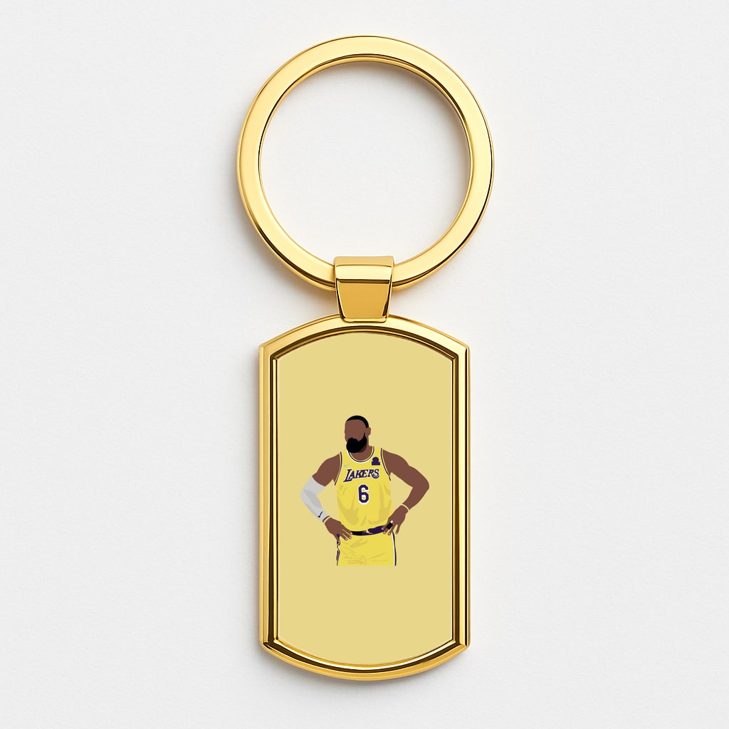 Lebron - Baskteball Gold Keyring
