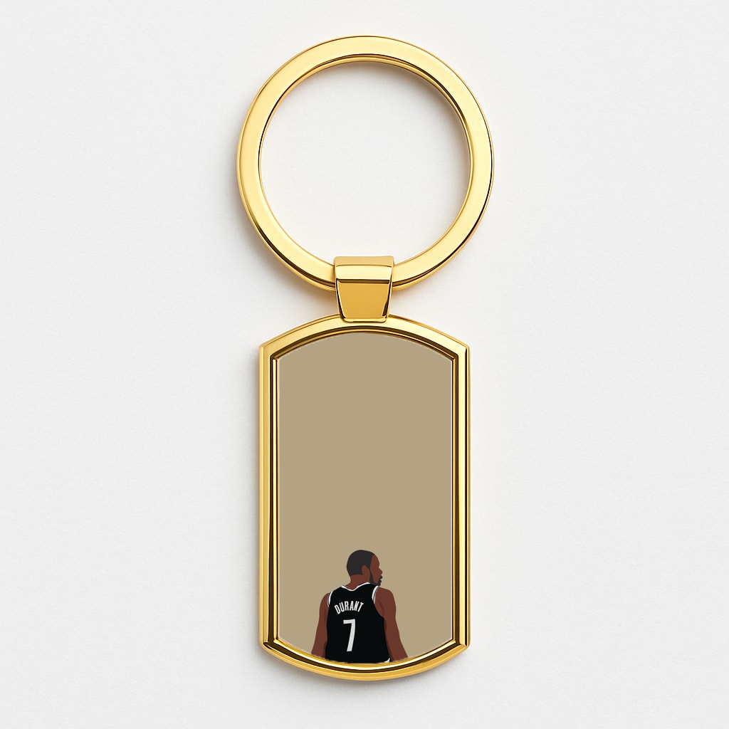 Durant - Basketball Gold Keyring