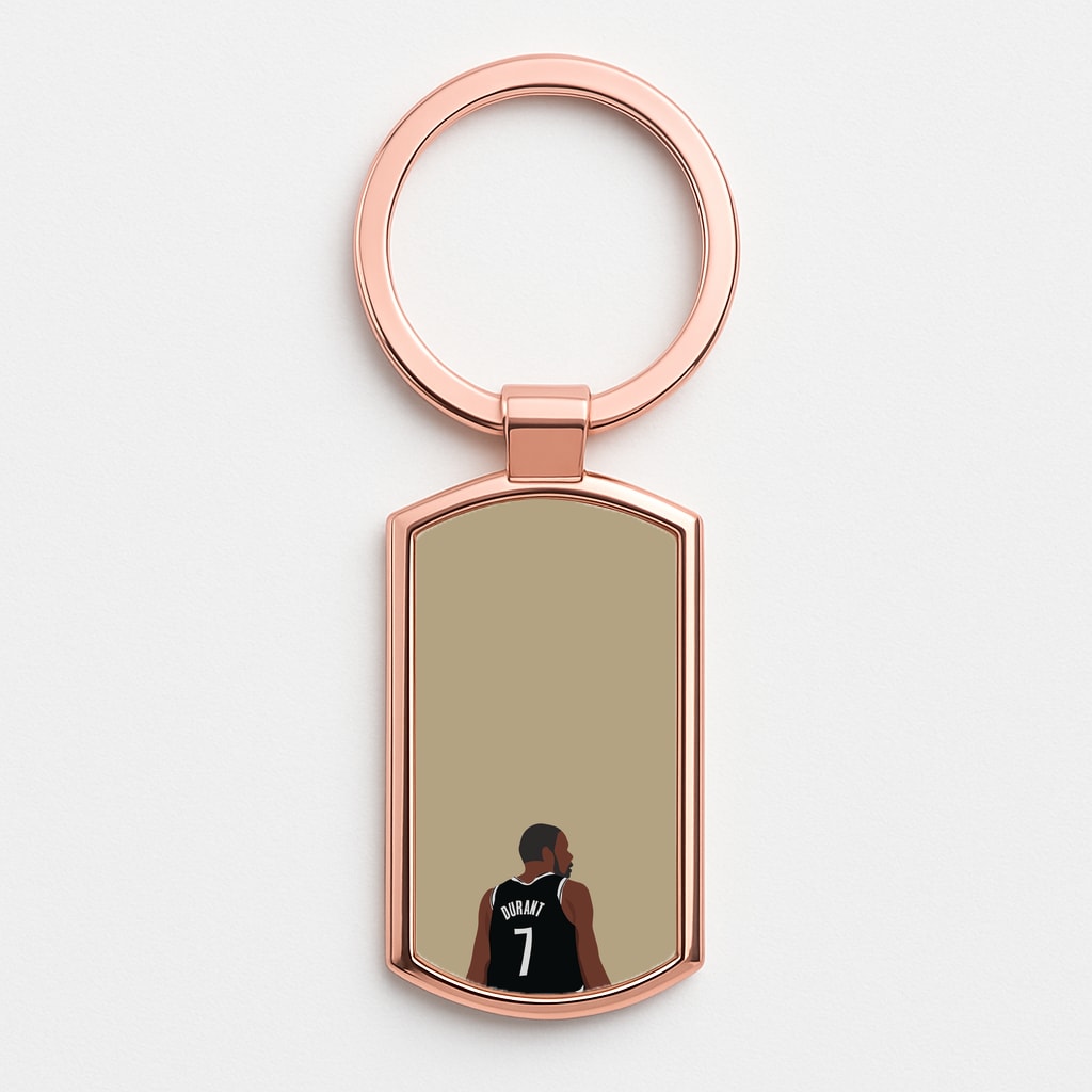 Durant - Basketball Rose Gold Keyring