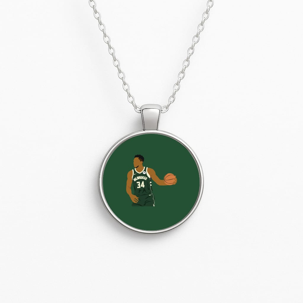 Giannis - Basketball Circle Necklace