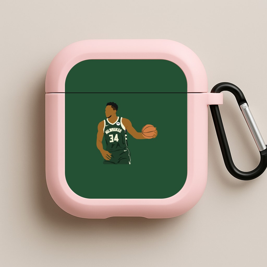 Giannis - Basketball Pink AirPods Case