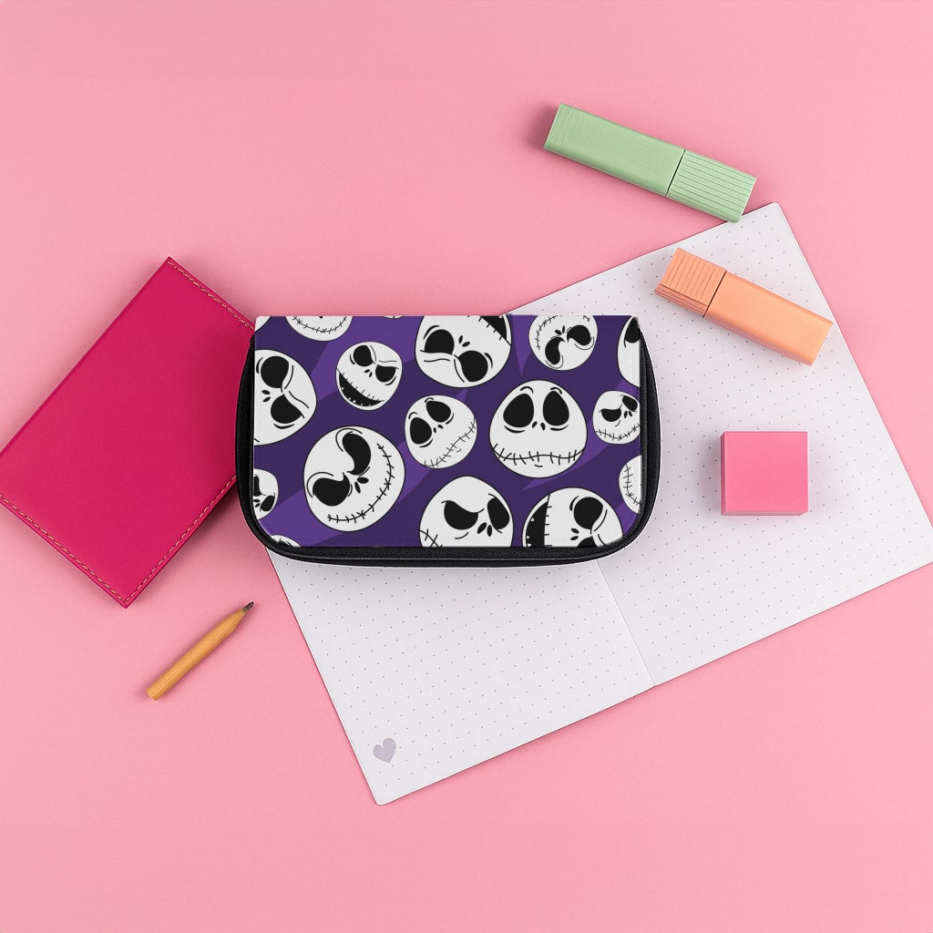 Skull Pattern Pencil Case