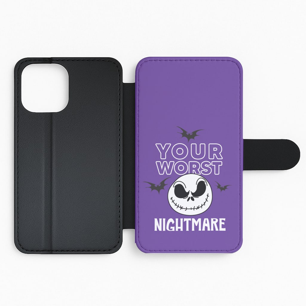Your Worst Nightmare Purple Flip Phone Case