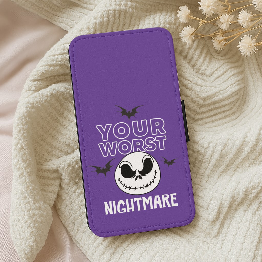 Your Worst Nightmare Purple Wallet Phone Case