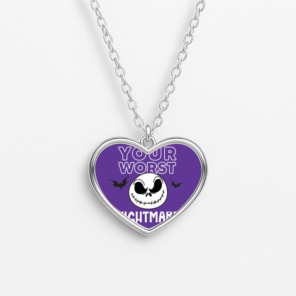 Your Worst Nightmare Purple Necklace