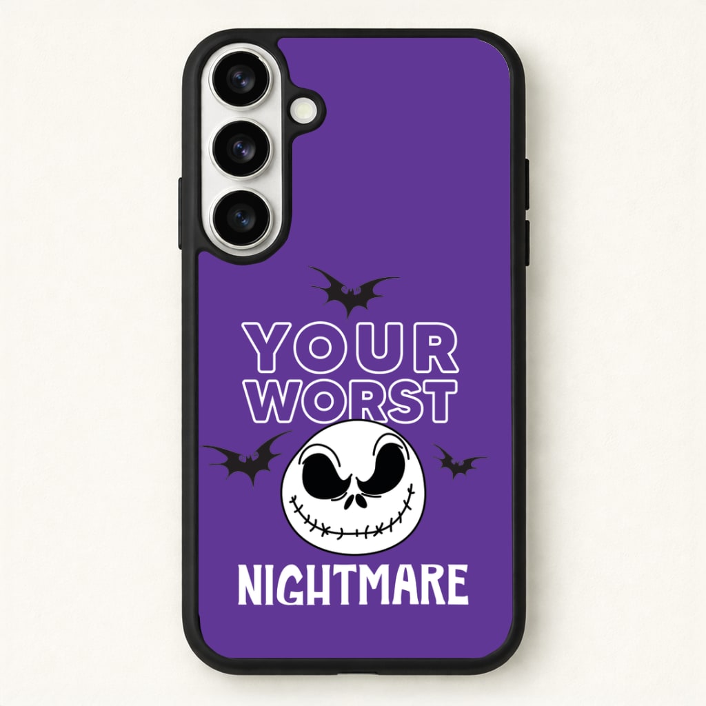Your Worst Nightmare Purple Phone Case for Galaxy S26