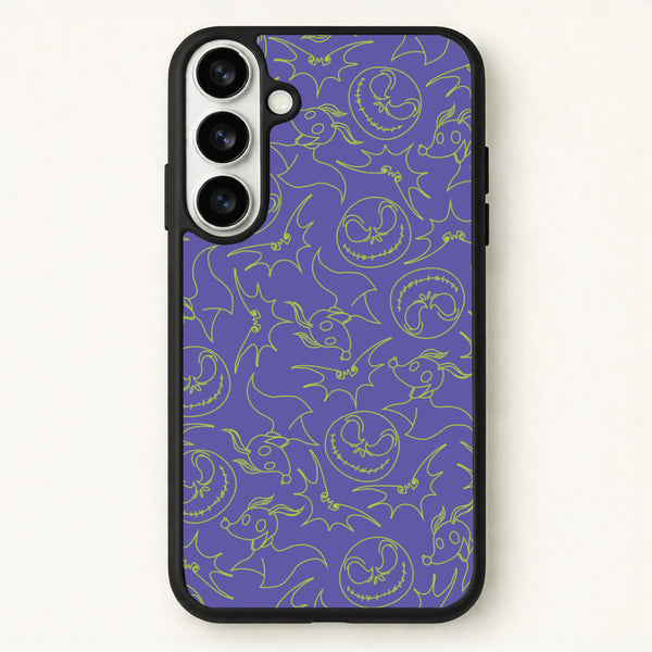 Purple And Green Pattern Phone Case for Galaxy S26