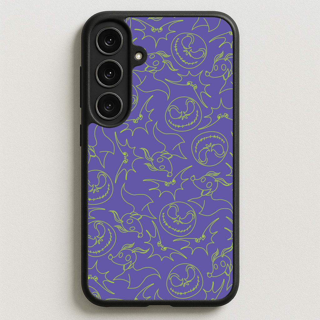 Purple And Green Pattern Phone Case for Galaxy S25FE