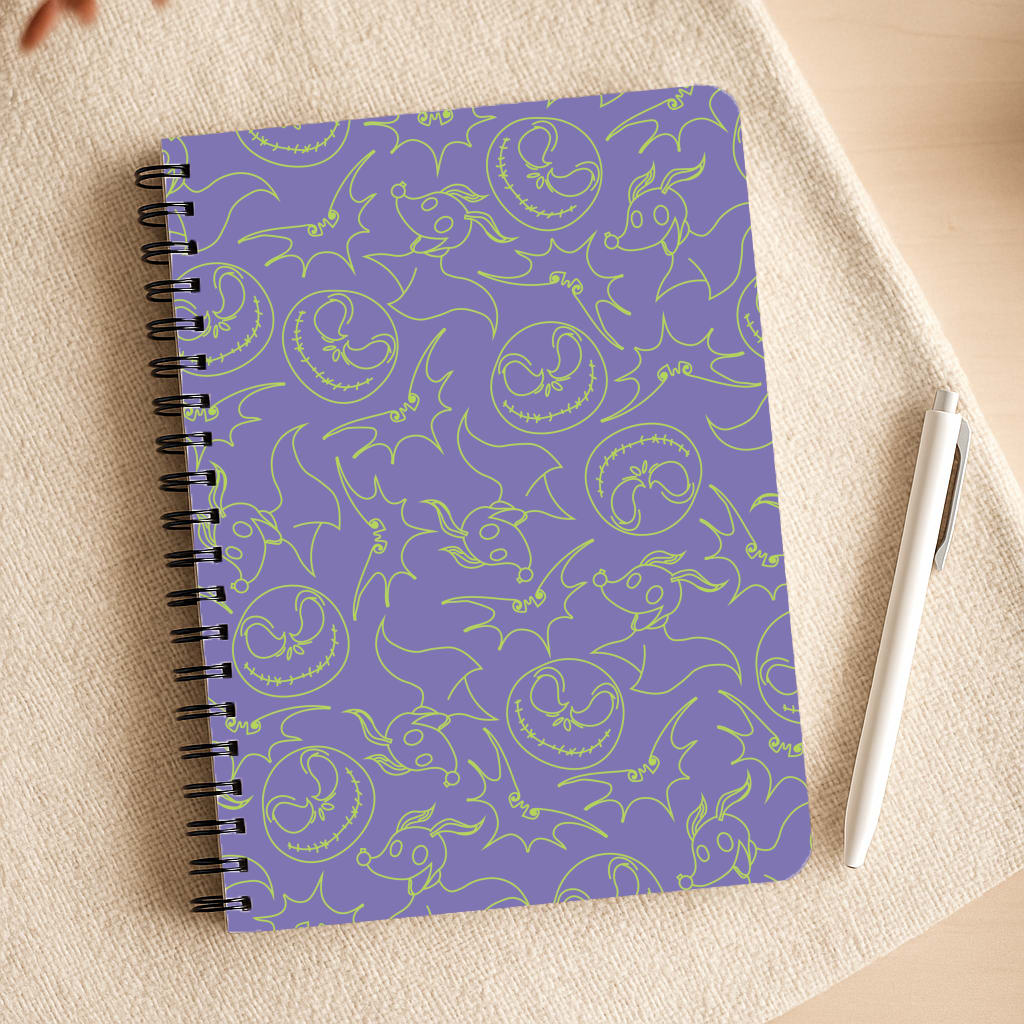 Purple And Green Pattern Notepad