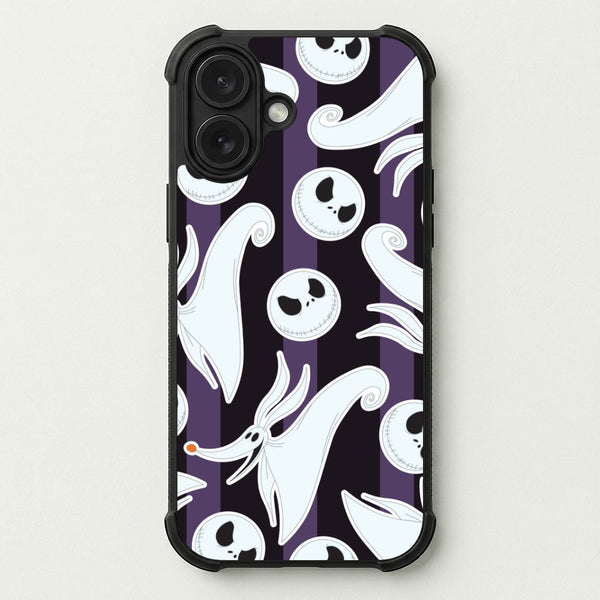 Skeleton Dog And Face Pattern Phone Case — Bumper case