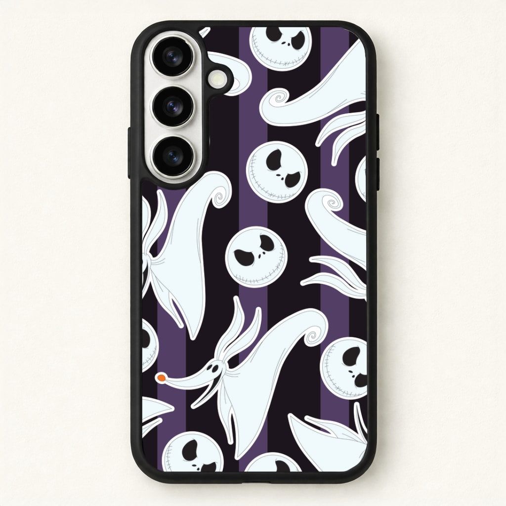 Skeleton Dog And Face Pattern Phone Case for Galaxy S26 Plus