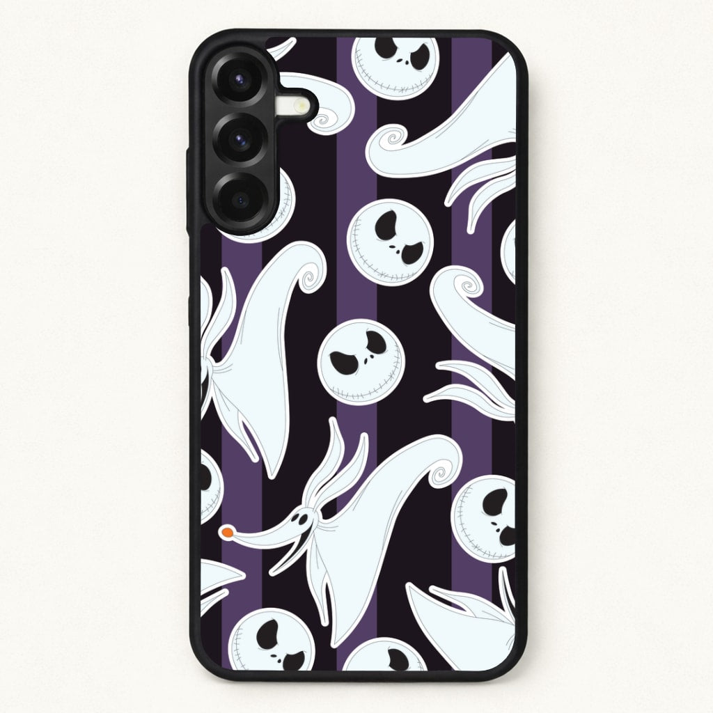 Skeleton Dog And Face Pattern Phone Case for Galaxy A37