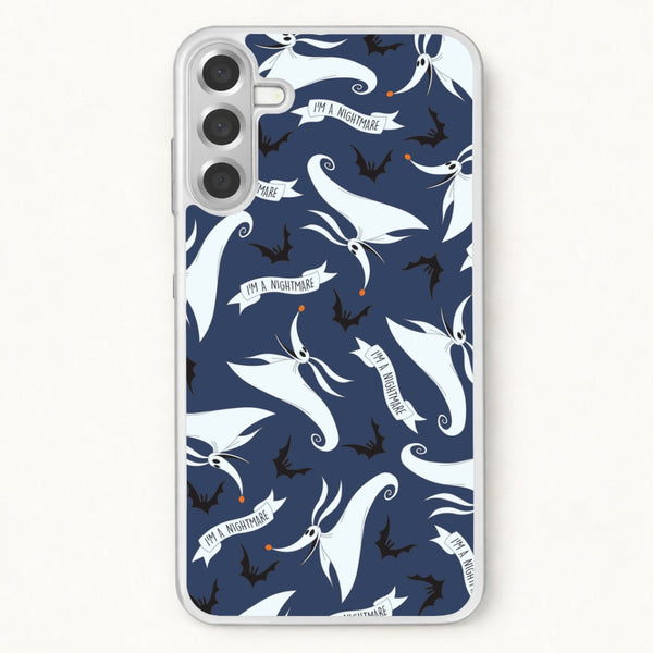 Skeleton Dog And Bats Pattern Phone Case for Galaxy A37