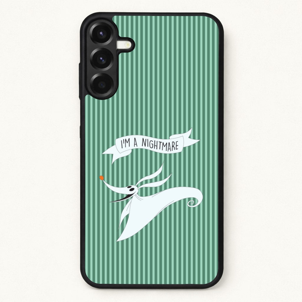 Stripey I'm A Nightmare Phone Case for Galaxy A17