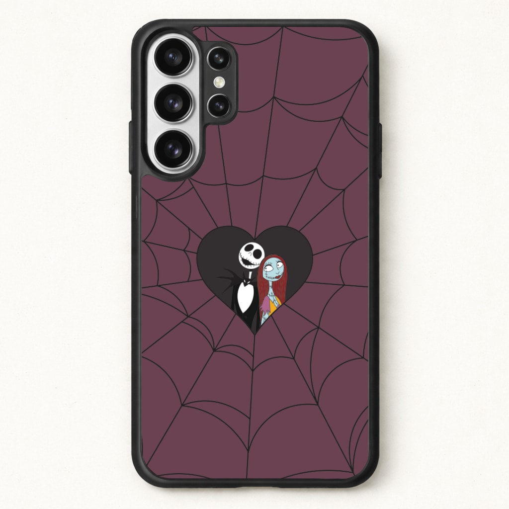 J And S Cobweb Heart Phone Case for Galaxy S26 Ultra