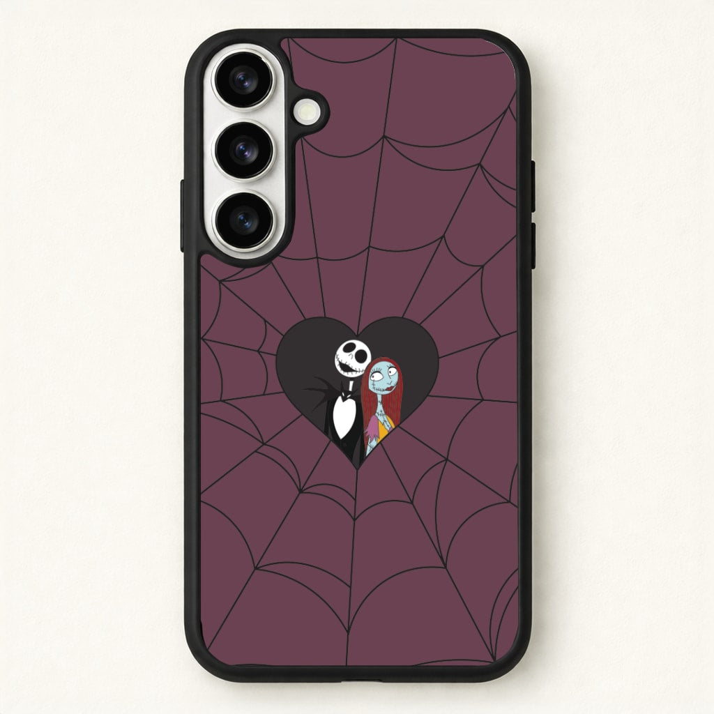 J And S Cobweb Heart Phone Case for Galaxy S26
