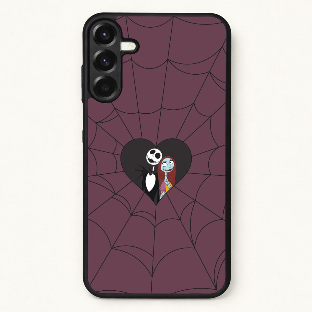J And S Cobweb Heart Phone Case for Galaxy A17