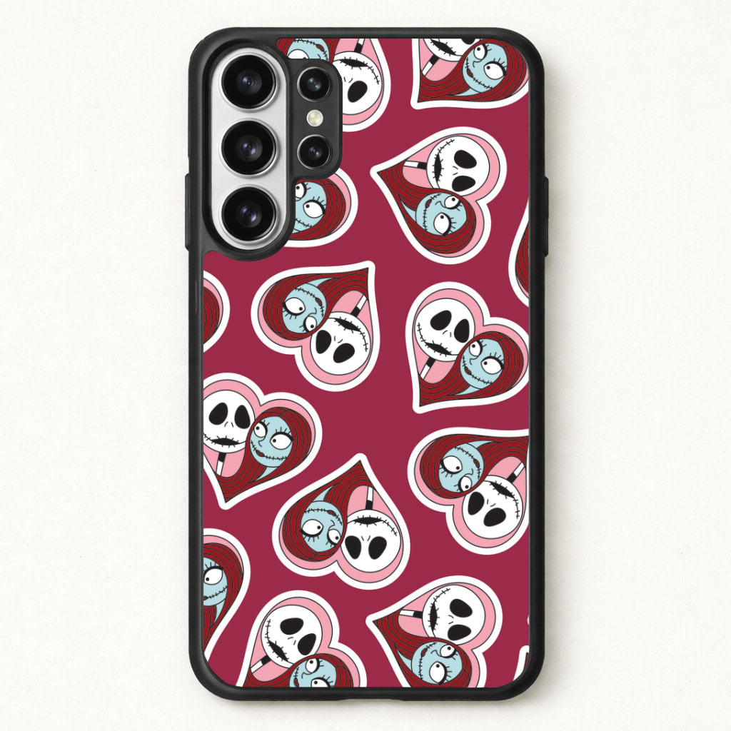 J And S Heart Pattern Phone Case for Galaxy S26 Ultra
