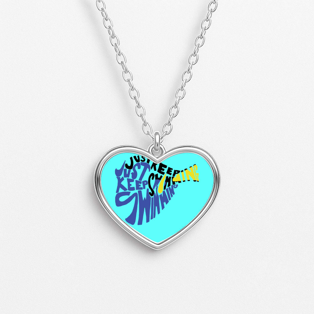 Just Keep Swimming - Finding Dory Fairytale Heart Necklace