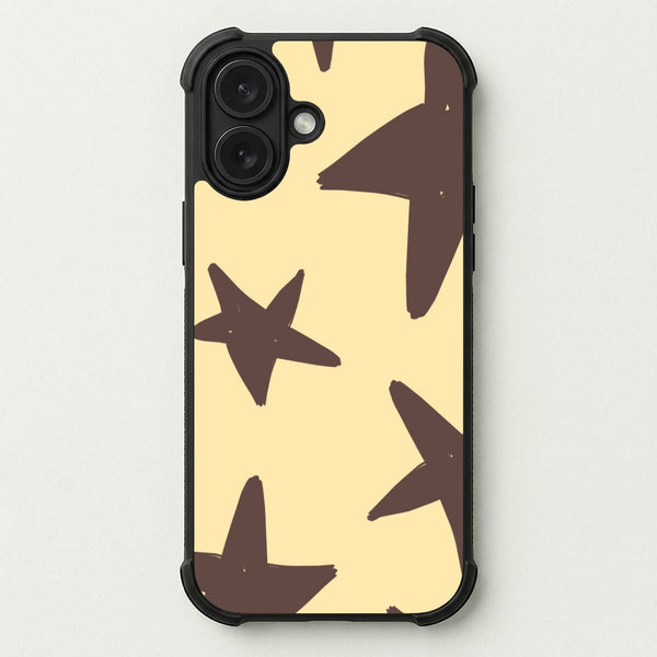 Vanilla & Chocolate Stars Phone Case — Bumper case