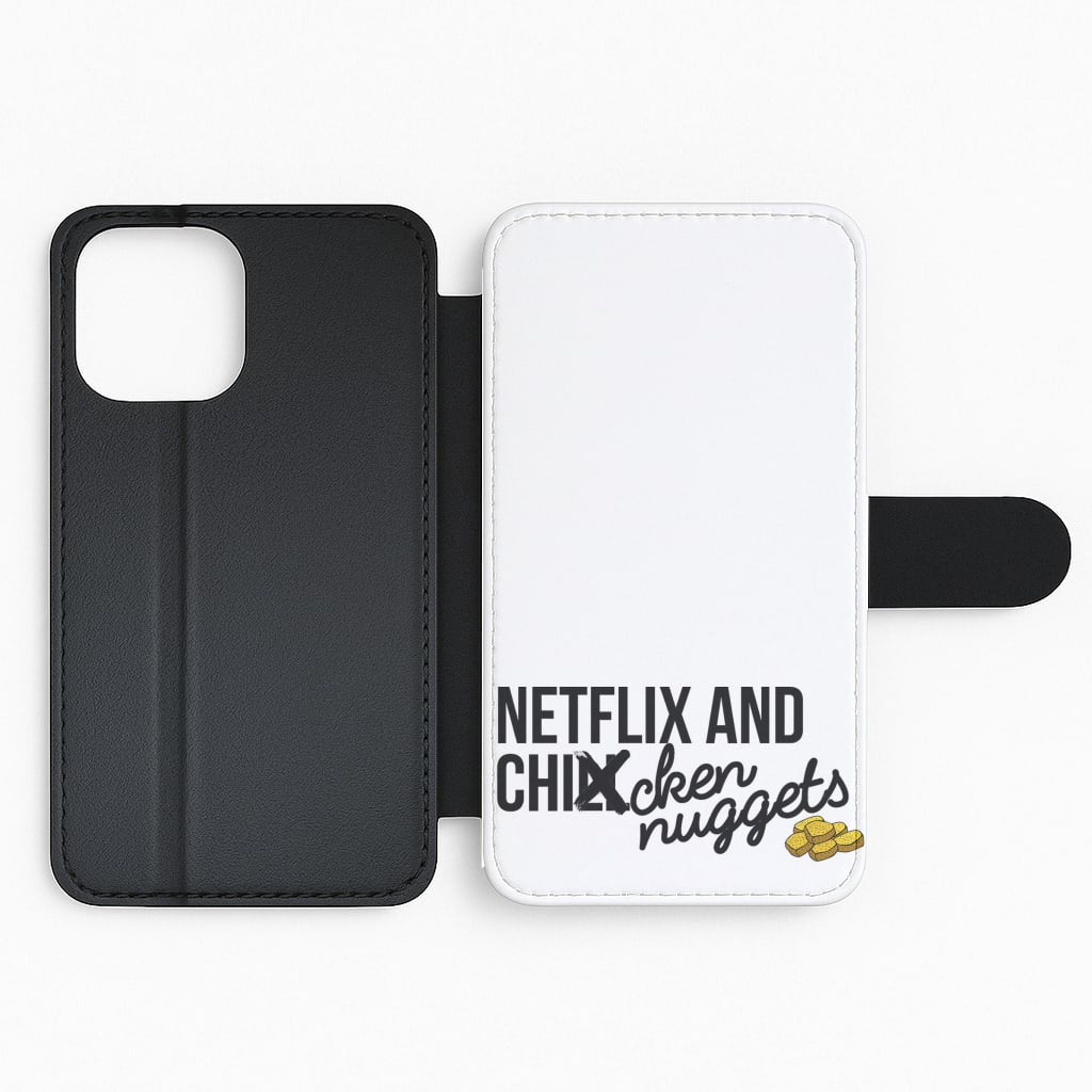 Netflix and Chicken Nuggets Flip Phone Case