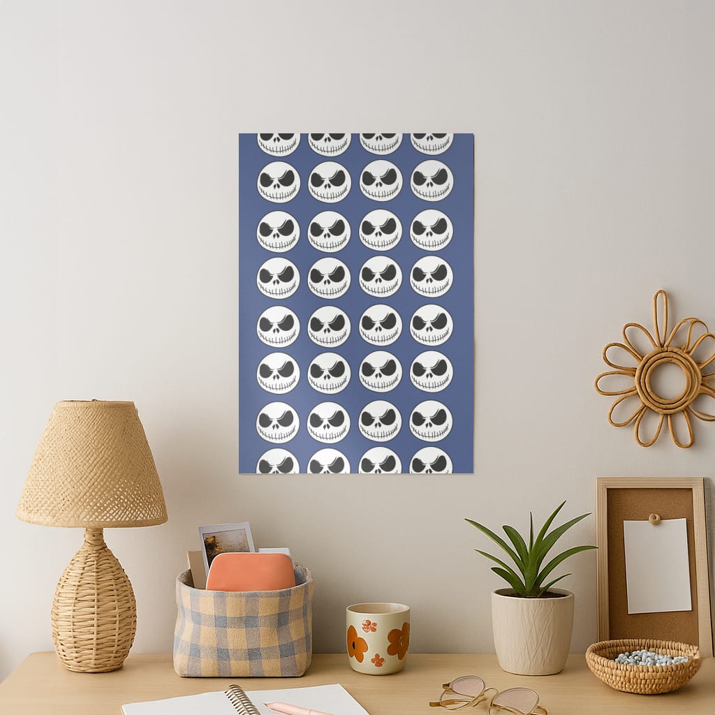 Skellington Pattern - TNBC Art Print