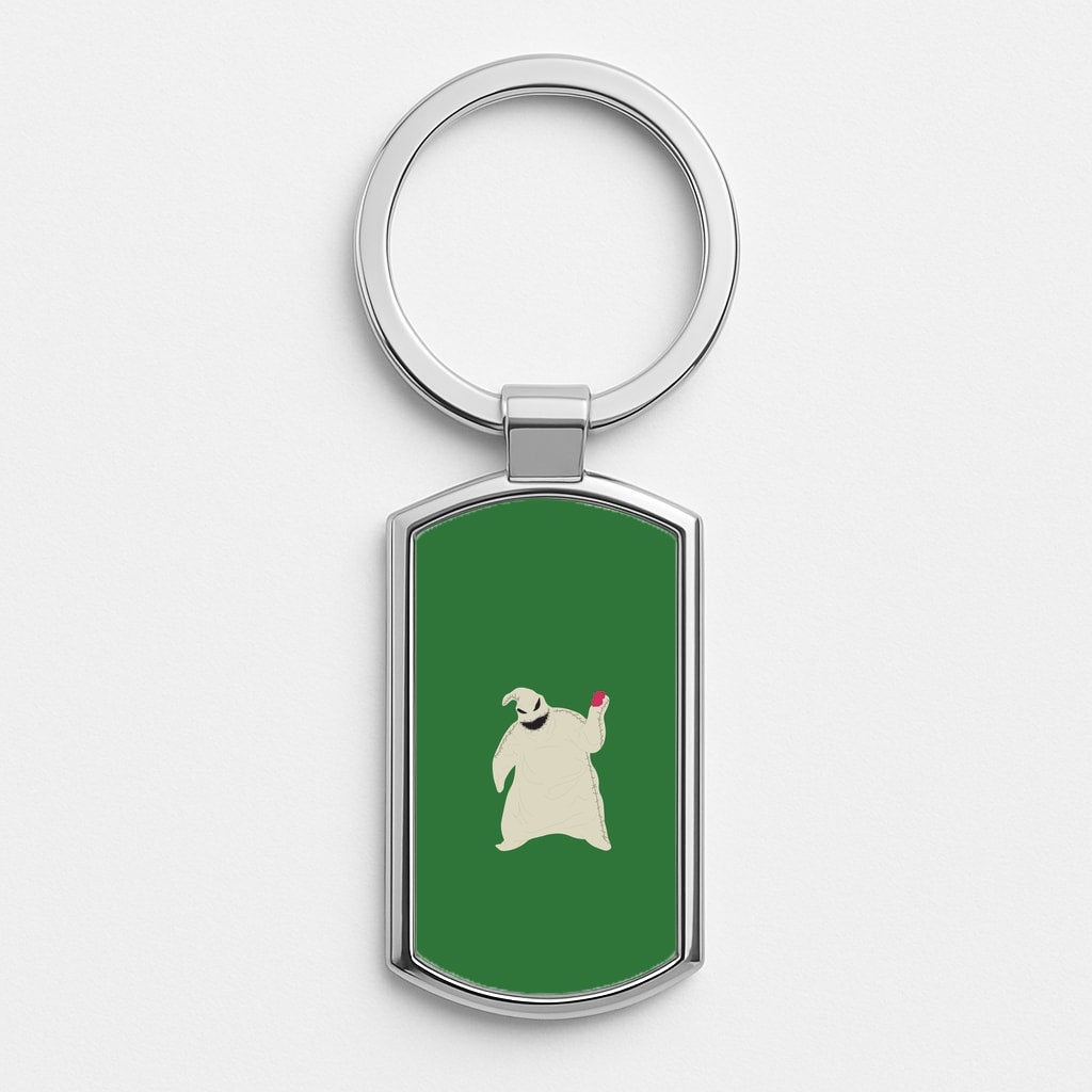 Oogie Boogie Green - TNBC Silver Keyring