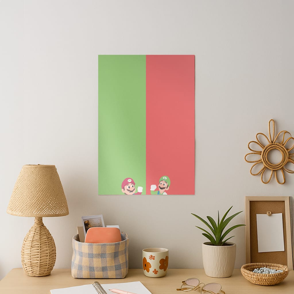 Mario And Luigi Art Print
