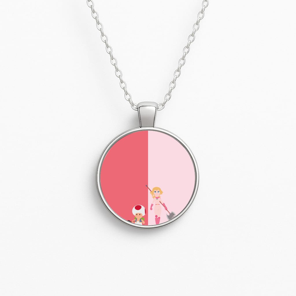 Toad And Peach Necklace
