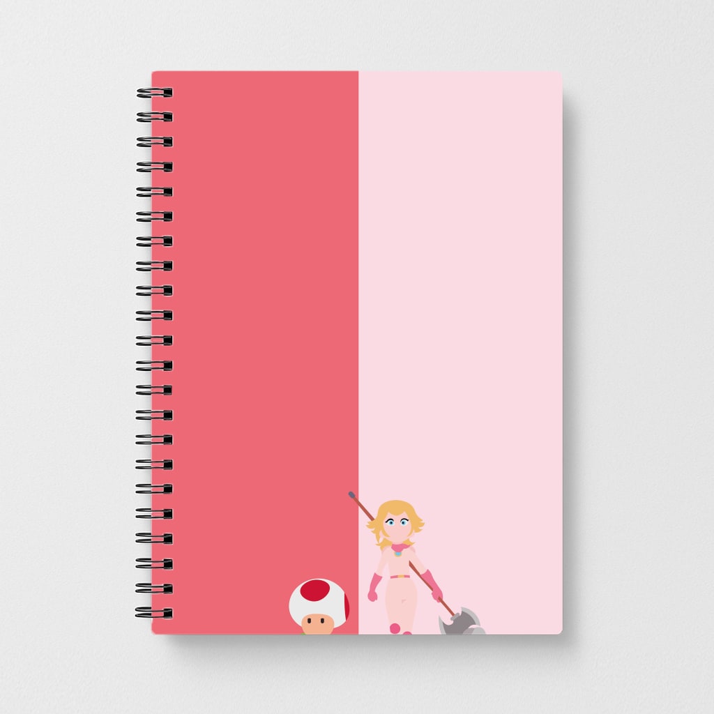 Toad And Peach Notebook