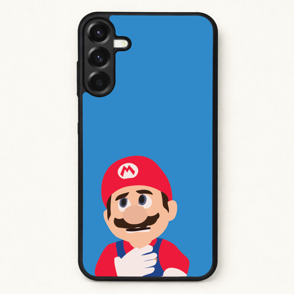 Worried Mario Phone Case for Galaxy A57