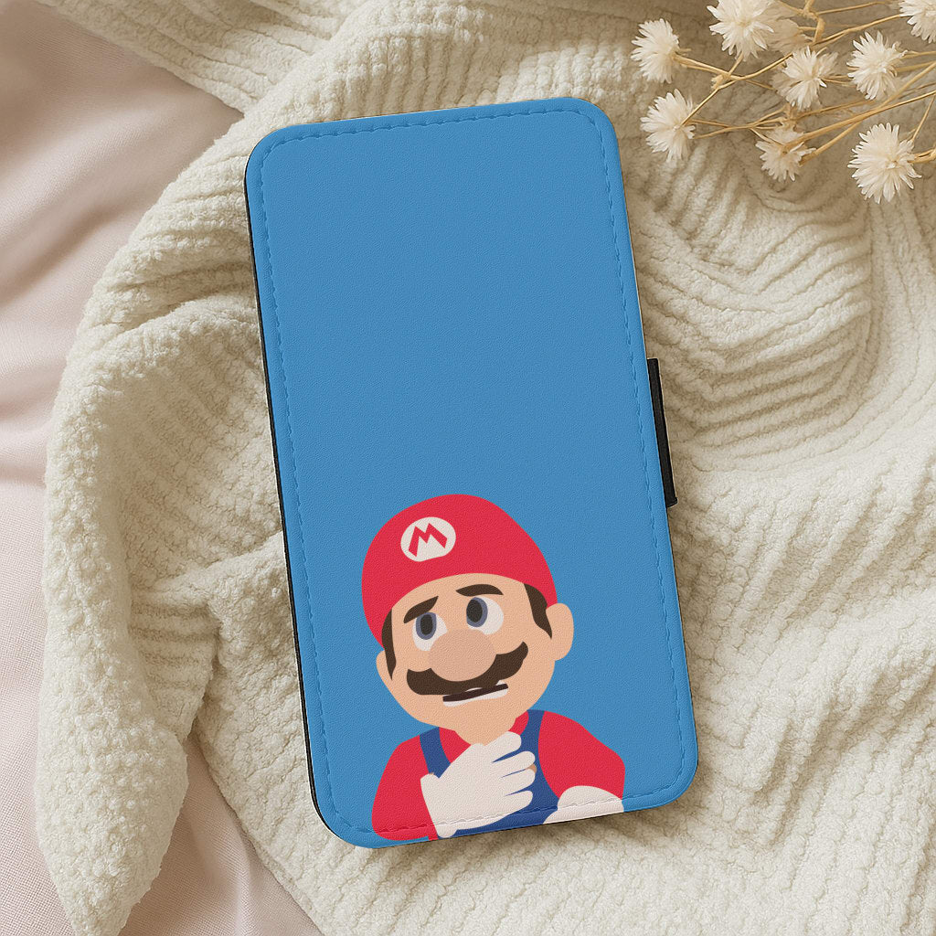 Worried Mario Wallet Phone Case