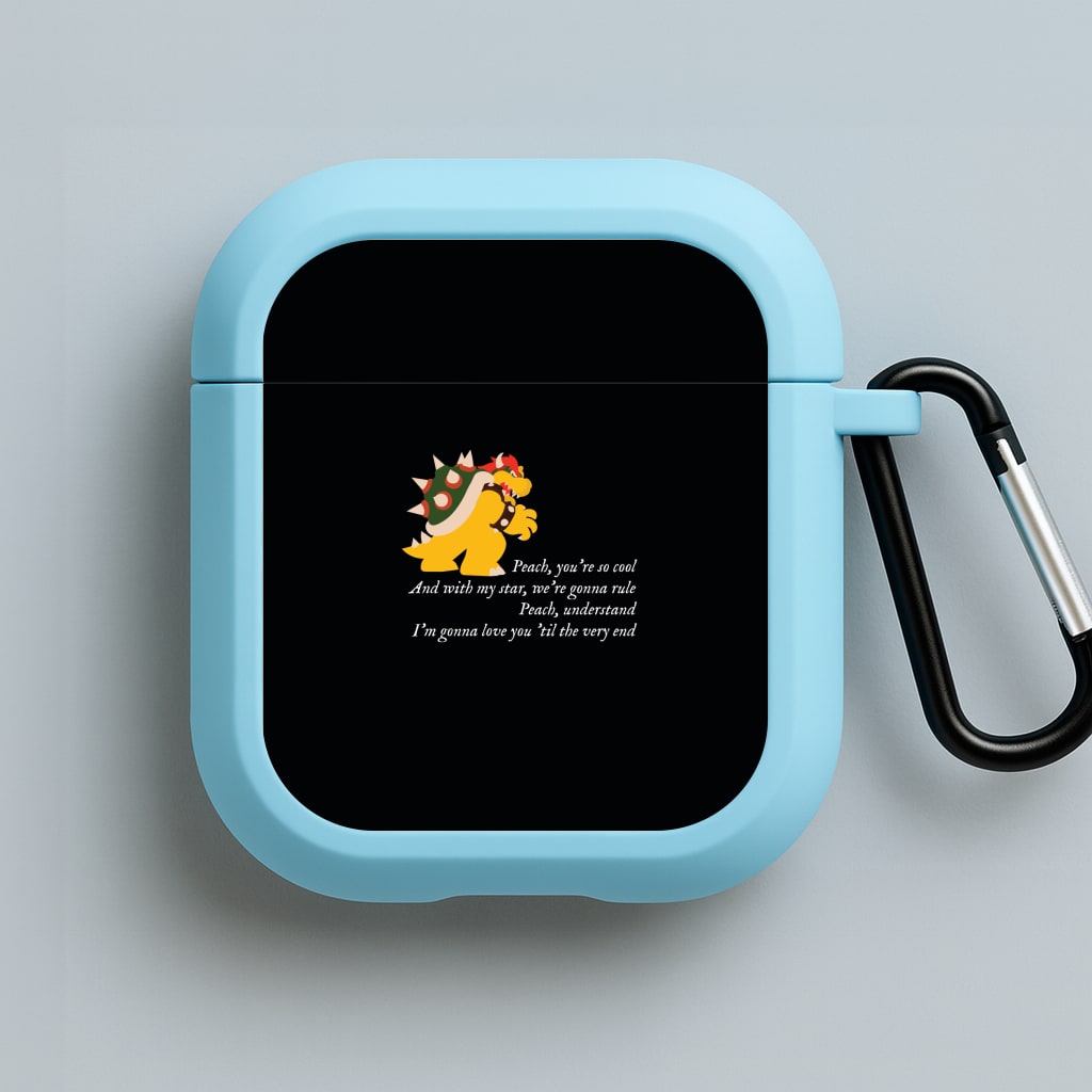 Peach, You're So Cool Blue AirPods Case