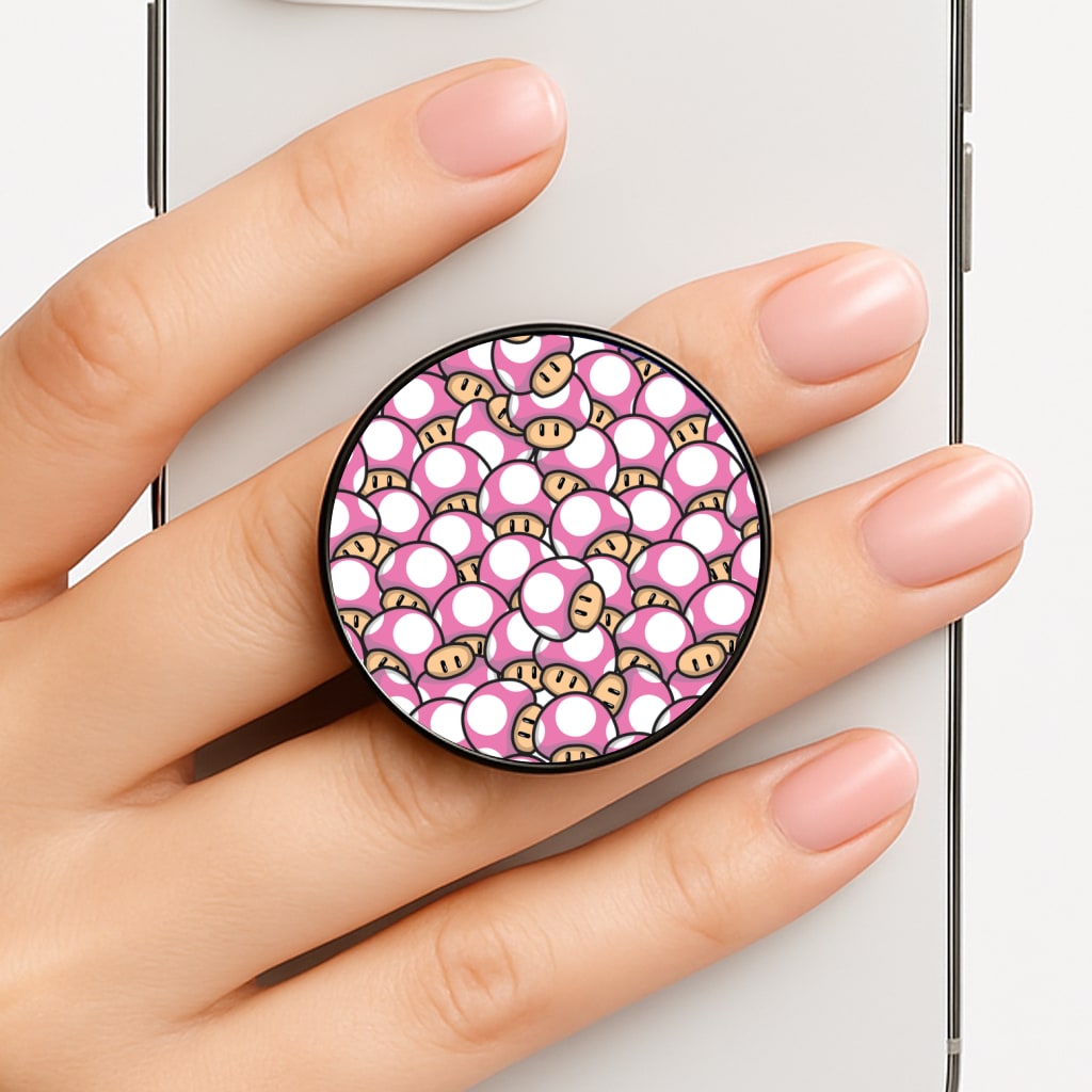Mushroom Pattern - Pink FunGrip