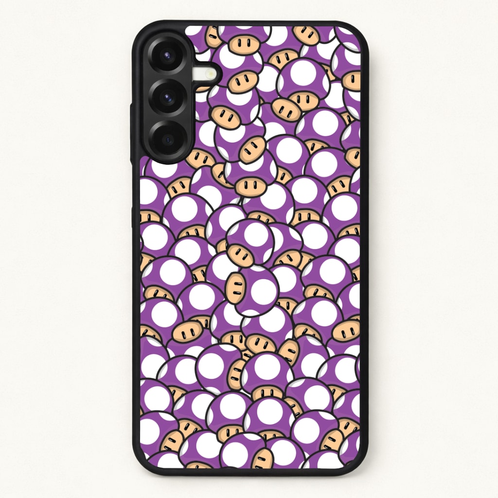 Mushroom Pattern - Purple Phone Case for Galaxy A17