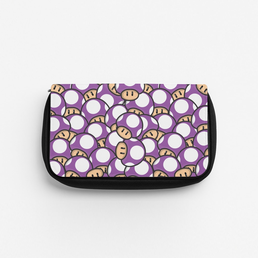 Mushroom Pattern - Purple Pencil Case