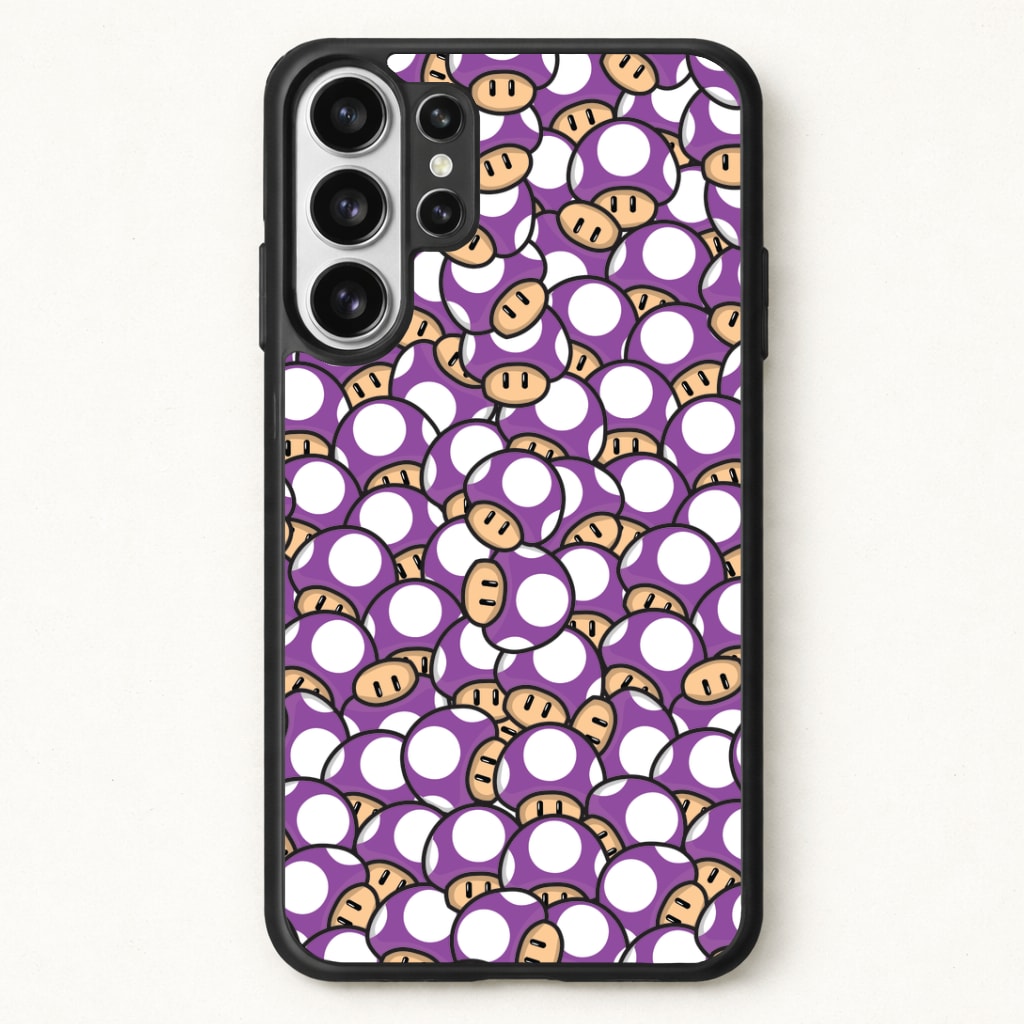 Mushroom Pattern - Purple Phone Case for Galaxy S26 Ultra