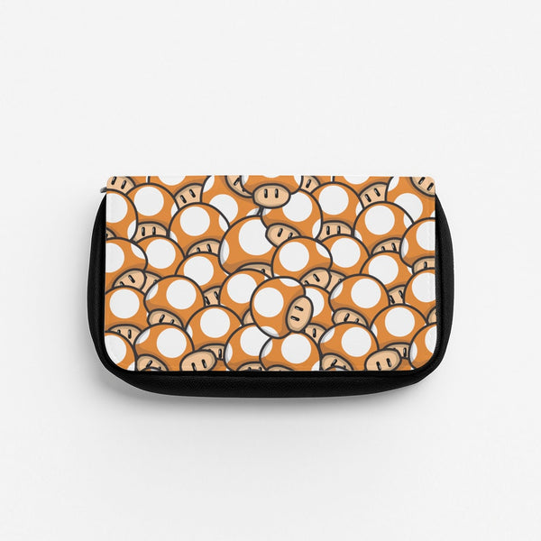 Mushroom Pattern - Orange Pencil Case