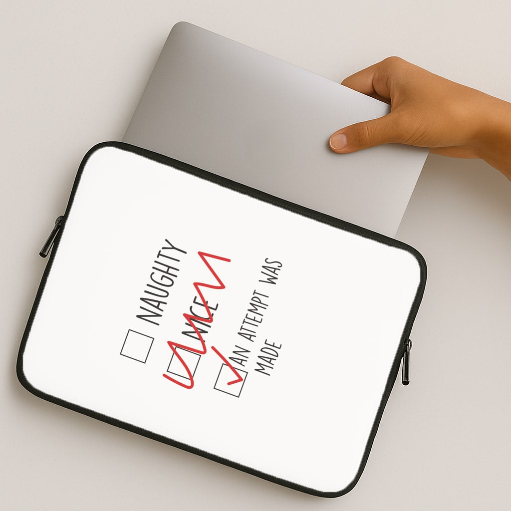 An Attempt Was Made - Naughty Or Nice MacBook Case