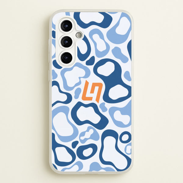 Lando Norris Helment Pattern - Blue Phone Case - Galaxy A54 / Standard