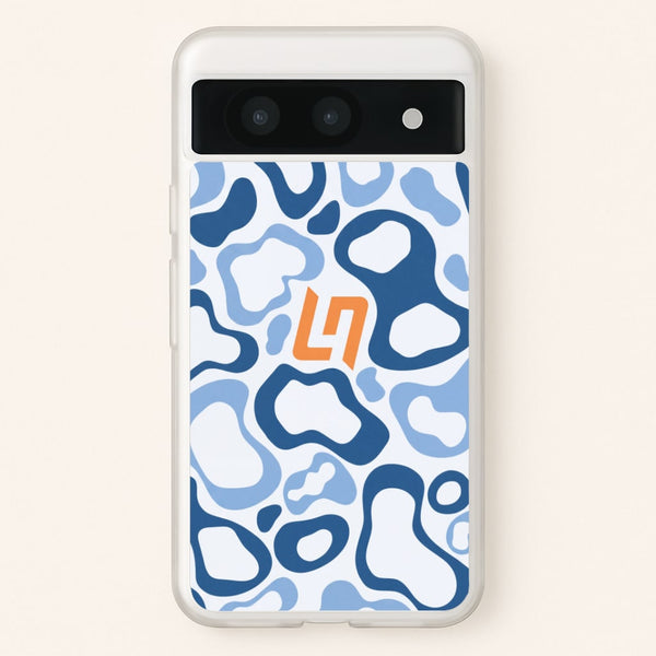 Lando Norris Helment Pattern - Blue Phone Case - Google Pixel 8a / Standard