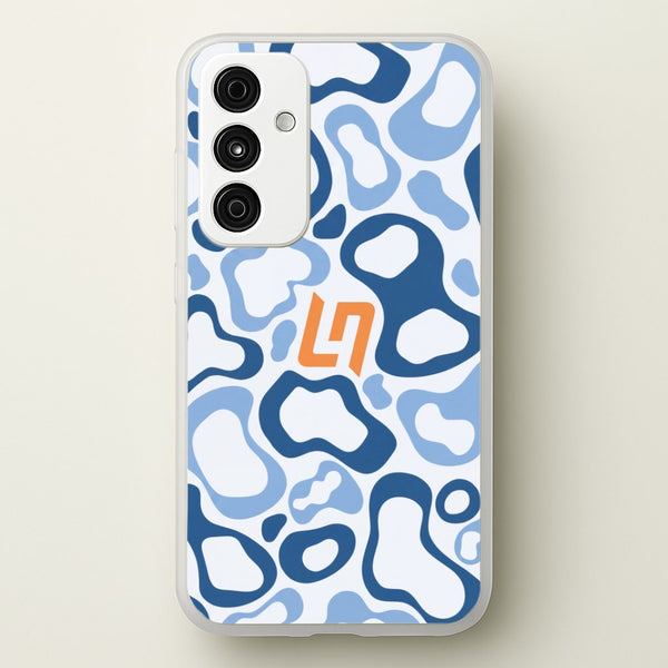 Lando Norris Helment Pattern - Blue Phone Case - Galaxy A35 / Standard
