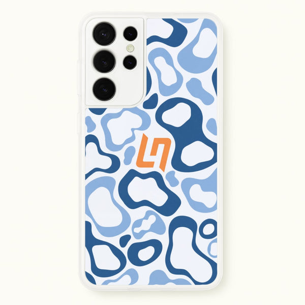 Lando Norris Helment Pattern - Blue Phone Case - Galaxy S21 Ultra / Standard